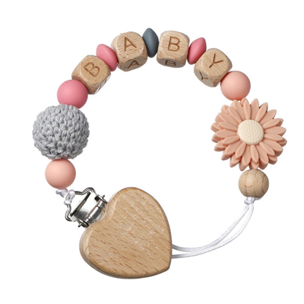 Baby Pacifier Clip - Детские пустышки INS, индивидуальное имя, зажим
