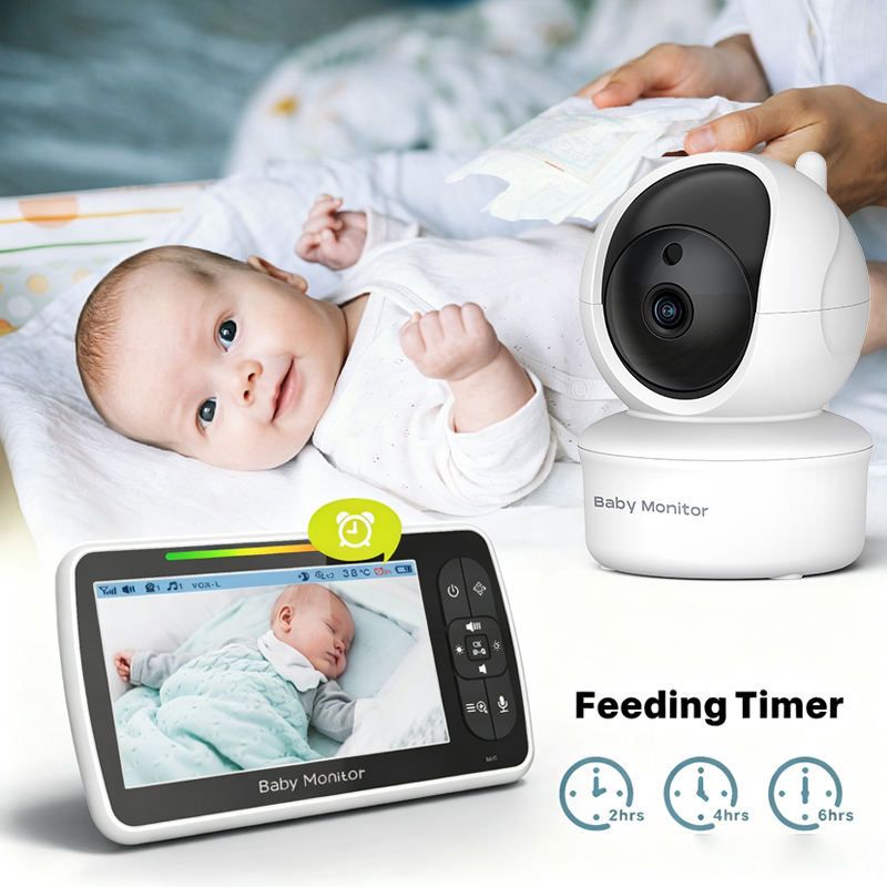 Wireless Baby Monitor - 5,0-дюймовый беспроводной видеоняня с технологией FHSS,