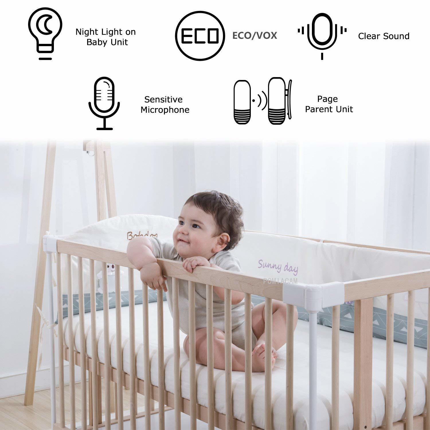DBM-8 Детский аудиомонитор с д – обзор и цена Wireless Baby Monitor