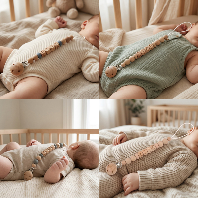 Персонализированный держатель  – обзор и цена Baby Pacifier Clip