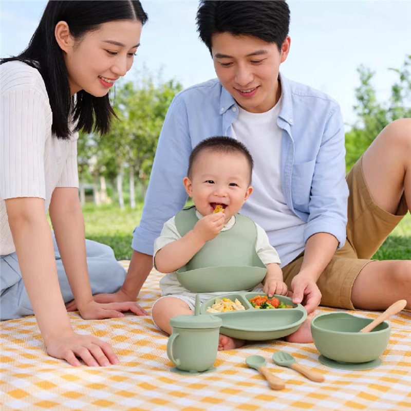 B05C-Детские тарелки, силиконо – обзор и цена Baby Led Weaning Set