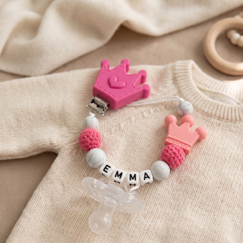 Персонализированный держатель  – обзор и цена Baby Pacifier Clip